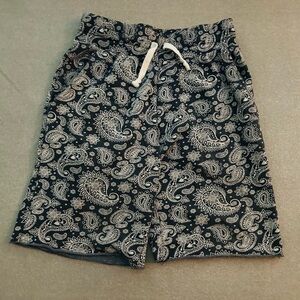 Men's Paisley Swim Shorts - Navy and Grey
